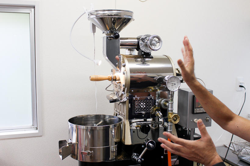 画像：99coffee(NINTEYNINE COFFEE ナインティナインコーヒー)自家焙煎のコーヒー豆 焙煎マシン