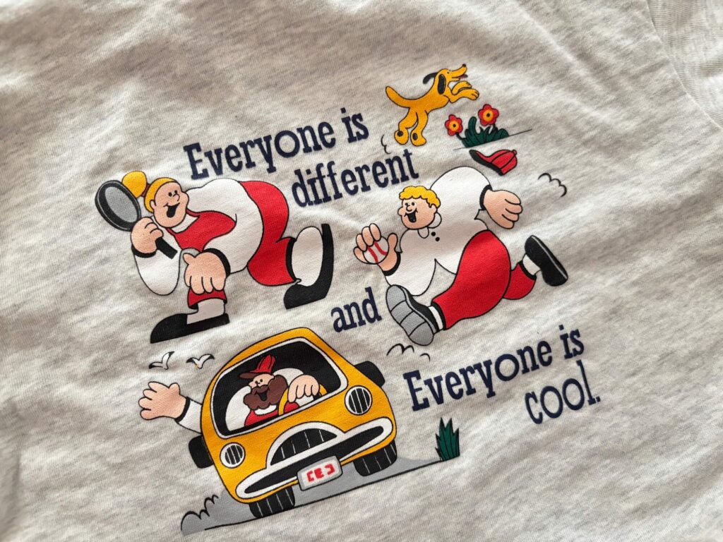 綿100%で着心地も良い、カッコイーのEveryone Tシャツで家族みんなでおおそろいに